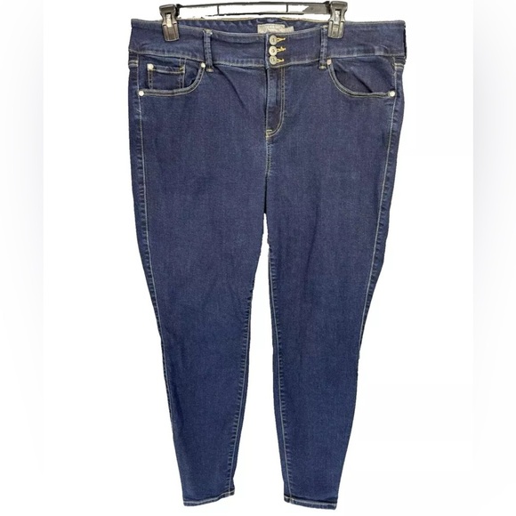 Torrid Jegging Jeans Womens 22R Super Soft High Rise 3 Button Medium Wash Denim - Picture 2 of 11